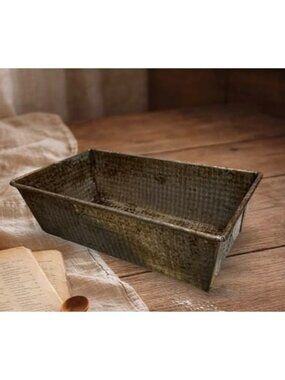 Vintage Ovenex Steel Bread Loaf meat Pan Rustic Baking Mold Perfect Bakew
